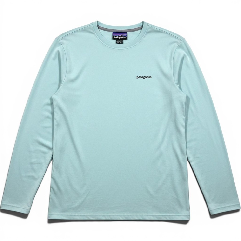 Patagonia Shirt Mens XL Blue Long Sleeve Fish Graphic Fishing Tee Outdoor